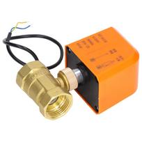 Motorizuotas rutulinis ventilis 2 laidų 2 krypčių normaliai atidarytas DN25 žalvarinis ABS sinchroninis variklis AC220V