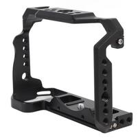 Camera Cage Aluminum Alloy Camera Video Cage Film Movie Making Kit with Cold Shoe Mount for Z5 Z6 black