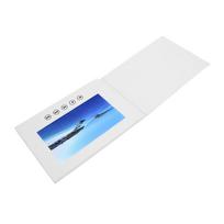Vaizdo atvirukas su LCD ekranu 720P HD vaizdo atkūrimas Elektroninė vaizdo brošiūra su 128MB 5 Inch