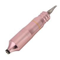 Professional Electric Tattoo Pen Shader Rotate Strong Motor Tattoo Machine (Pink Pointed Head) rožinė