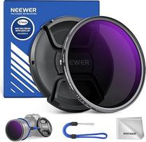 NEEWER 67 mm ND2-400 (1-9 žingsnių) kintamas ND filtras su objektyvo dangteliu, nešiojimo dirželiu, valymo šluoste, tiksliu neutralaus tankio filtro reguliavimu, atsparus pirštų atspaudams, įbrėžimams, daugiasluoksnis optinis stiklas