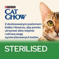 Purina CAT CHOW STERILISED sausas kačių maistas 1,5 kg Suaugusių Viščiukas