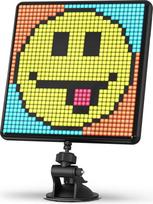 "Divoom Pixoo-Max" daugiafunkcis skaitmeninis nuotraukų rėmelis, 32 x 32 programuojamas pikselių meno LED ekranas, skirtas kambarių žaidimų apdailai, langų skydas (juodas)
