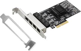 Keturių prievadų 2.5GBase-T PCIe tinklo adapteris RTL8125B 2500/1000/100Mbps PCI Express Gigabit Ethernet kortelė RJ45 LAN valdiklis, palaikantis PXE, skirtas Windows/Linux/MAC, žemo profilio