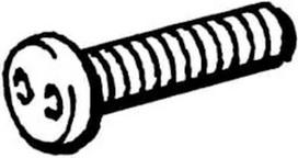 Anti-tamper screw SM4x20, Adam-Eva, 10 pcs. 2TLA020053R4200 | 7350024452204