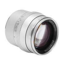 TTArtisan 50mm M43 tvirtinimo didelės diafragmos objektyvas F1.2 diafragma sidabrinis rankinis portretinis objektyvas GH4 GH5