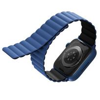 uniq Revix Strap for Apple Watch Series 1-8/SE/SE2/Ultra 42/44/45/49mm, reversible, magnetic, black and blue