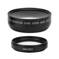 JSR‑1155 Išplėstinis 49MM 0.45X Plataus Kampo Makro Objektyvas Tinka Visiems 49MM Skersmens Kameros Objektyvams