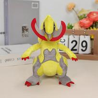 TAKARA TOMY Pokemon Haxorus Fit Pliušiniai Žaislai Minkštas Kimštas Žaislas Japonijos Anime Drakono Lėlė Dovana Vaikams geltona