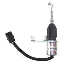 Kuro išjungimo solenoidinis vožtuvas 3974947 12V Ekskavatoriaus variklio stabdymo elektriniai liepsnos gesinimo priedai