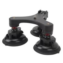 Car Suction Cup Camera Holder 360 degrees  Ball Head 14inch Thread Triple Cup Camera Suction Mount for