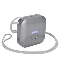 Portable Wearable Air Purifier USB Personal Mini Negative Ion Necklace Air FreshenerBlack juoda