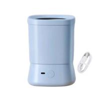 Automatinis šuns letenų valiklis USB įkraunamas šuns letenų plovimo puodelis silikoninis purvinų pėdų valymo aparatas mažiems, vidutiniams, dideliems katėms, šunims pilka