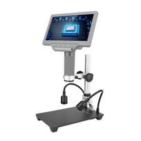 7 colių LCD ekrano vaizdo mikroskopas su 32GB TF kortelės 1200X mikroskopu ir 1080P teleskopu su IR Type 1 pilka