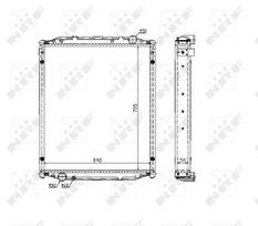 Variklio radiatorius NRF NRF 51604