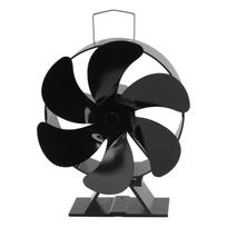 6 Blades Fireplace Fan Thermoelectric Module Wood Stove Fan Heat Powered Wood Burning Air