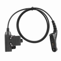 Radijo stotelės ausinės adapteris Spausk kalbėti Tvirtas metalinis segtukas Pakeitimas Motorola APX Apx?4000