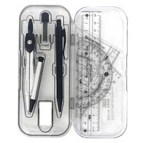 8 vnt. DAINAYW Matematikos ir geometrijos rinkinys Piešimo įrankių rinkiniai Raštinės reikmenys Apima liniuotes, transportyrą, pieštukinį kompasą, trikampę liniuotę Rinkinys brėžiniams ir piešiniams