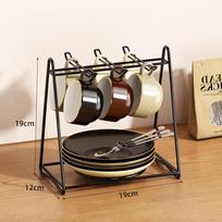 Mug Holder Kitchen Organiser juoda