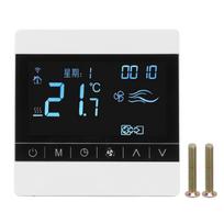 Termostatas LCD ventiliatoriaus ritės oro kondicionieriaus skydelio jungiklis buitinis išmanusis temperatūros reguliatorius AC 220V
