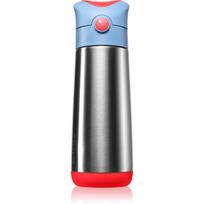 B.Box Insulated Drink Bottle termosas su šiaudeliu Blue Blaze 500 ml