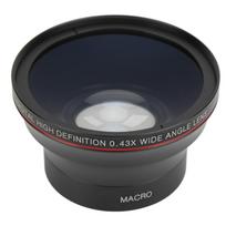 55 mm 0,43X plataus kampo objektyvas Optinio stiklo dengimo technologija Fotoaparato priedas Aiškus vaizdas