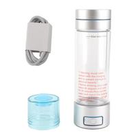 5 V vandenilio vandens butelis, 260 ml, talpa 2000 ml?9000 ppb įkraunamas nešiojamas vandenilio vandens generatorius L sidabras