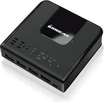 IOGEAR 2 kompiuterių 4 prievadų USB 3.0 periferinių įrenginių bendrinimo jungiklis, GUS432
