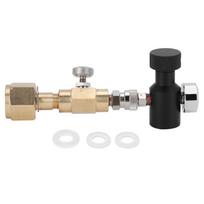 CO2 cilindro papildymo adapteris Žalvarinis jungiklis CGA320 su išleidimo vožtuvu ASA 1500PSI manometras