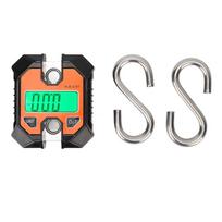 Skaitmeninės žvejybinės svarstyklės daugiafunkcinės 0,2 kg iki 100 kg nešiojamos elektroninės kablio svarstyklės su apšviečiamu LCD ekranu