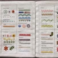 Stitch Sample Book Linen Embroidery Lover's Book Includes needle and thread case