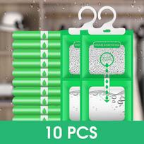Moisture Absorbers 10 Pack komplektas, Kabantys spintos sausintuvų maišeliai, Drėgmės paketai, Sausiklis, spintos sausintuvai be kvapų 10 PCS SET