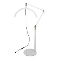 20W 16 colių LED pusmėnulio grindų šviestuvas 3000K‑6000K 10 ryškumo blakstienų grožio lempa balta 100‑240V JK UK Plug