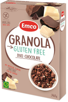 EMCO Granola Duo Chocolate dribsniai, 340 g