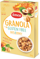 EMCO Granola Honey Nuts dribsniai, 340 g