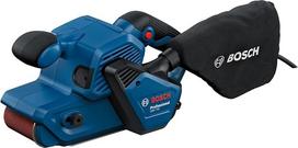 "Bosch Professional GBS 750" juostinis šlifuoklis su 850 W varikliu, tekstilės šlifavimo juosta, dulkių maišas