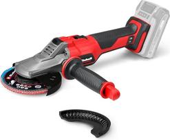 "Einhell Professional" akumuliatorinis kampinis šlifuoklis su plokščia galvute TP-AG 18/125 F Li BL-Solo Power X-Change (18 V, 700 W, 125 mm skersmens diskas, 33 mm pjovimo gylis, bešepetėlinis, su priedais, be