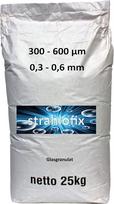 25 kg smėliavimo medžiagos Stiklo granulės Sudaužytas stiklas (300-600 µm)