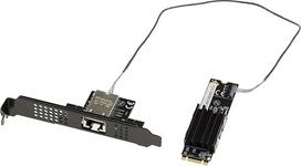 KALEA-INFORMATIQUE M2 RJ45 10G LAN 10 GIGABIT Ethernet valdiklio kortelė, skirta PCIe M2 prievadui, M raktui arba B+M su AQUANTIA AQC113 lustų rinkiniu
