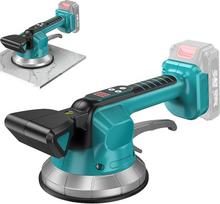 Plytelių vibratorius, suderinamas su "Makita" 18 V, plytelių vibravimo prietaisas, plytelių vibratorius su 10 greičio nustatymų, 14,5 cm siurbtukas, 50 kg adsorbcija 120 x 120 cm plytelėms (be akumuliatoriaus ir įkroviklio)