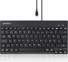 "Perixx PERIBOARD-426" laidinė USB mini klaviatūra su plokščiais klavišais, 11666