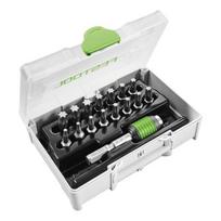 Sukimo antgalių rinkinys Festool SYS3 XXS CE-TX BHS 60; 18 vnt.