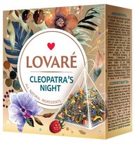 LOVARE cleopatra night žalioji arbata 2g x 15 piramidžių