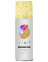 Sibel purškiami plaukų dažai su aukso spalvos blizgučiais Sibel Hair Color Glitter Gold 125ml