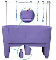 Didelė stacionari vonia šunims maudyti, violetinė