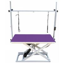 „Blovi Trenc“ stalas su elektriniu keltuvu, stalviršis 110 × 60 cm.spalva: violetinė