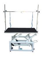 Profesionalus, didelis stalas Magnum 120x65cm su elektriniu keltuvu - spalva: juoda