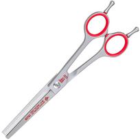 KR Witte Red Rose Line 6,5" - vienpusės filiravimo žirklės, 46 dantukai