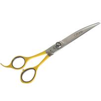 Geib Crab Curved Lefty Scissors Level 2 8,5"- wysokiej jakości nożyczki gięte do strzyżenia zwierząt z jednostronnym mikroszlifem, leworęczne