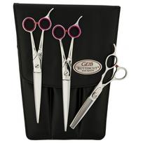Geib Gator Scissors Set 7,5 "- profesionalių žirklių ir filiravimo žirklių rinkinys iš japoniško nerūdijančio plieno, 3 vnt.